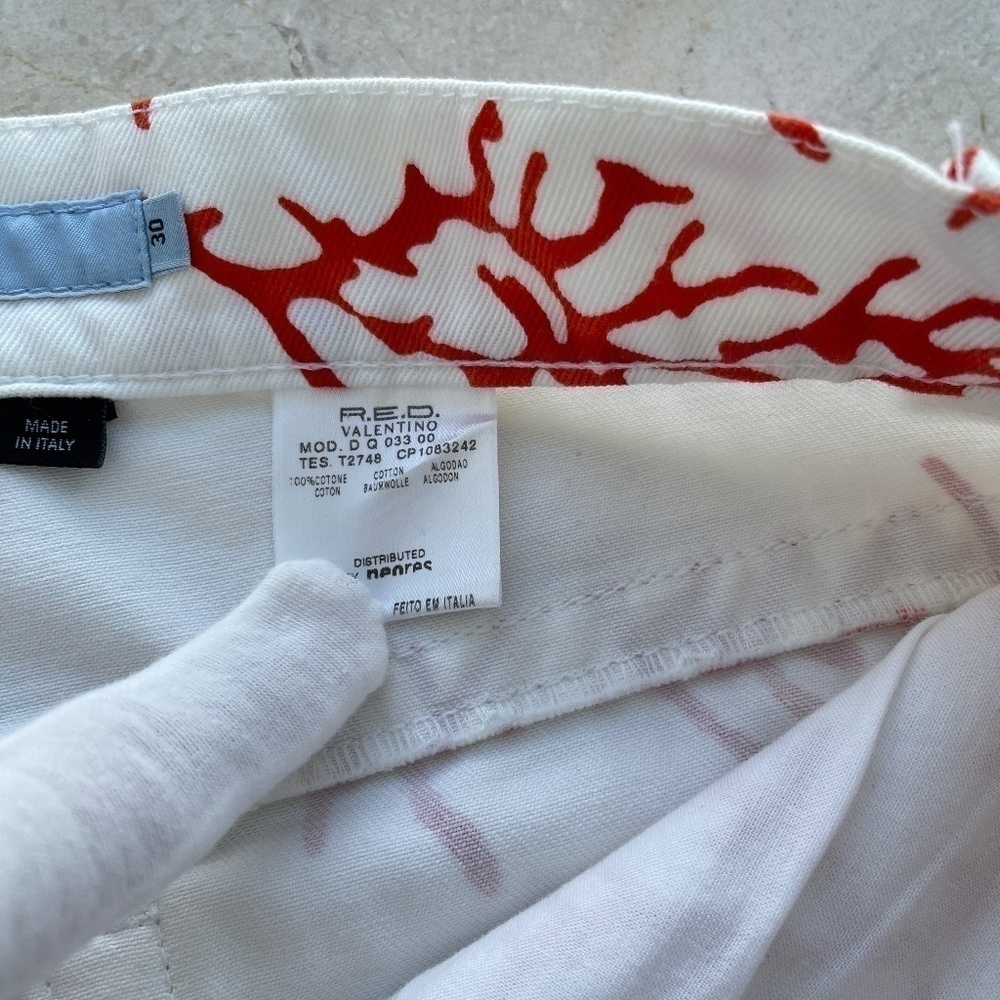 VALENTINO Red Pants - Denim - Picture 7 of 11